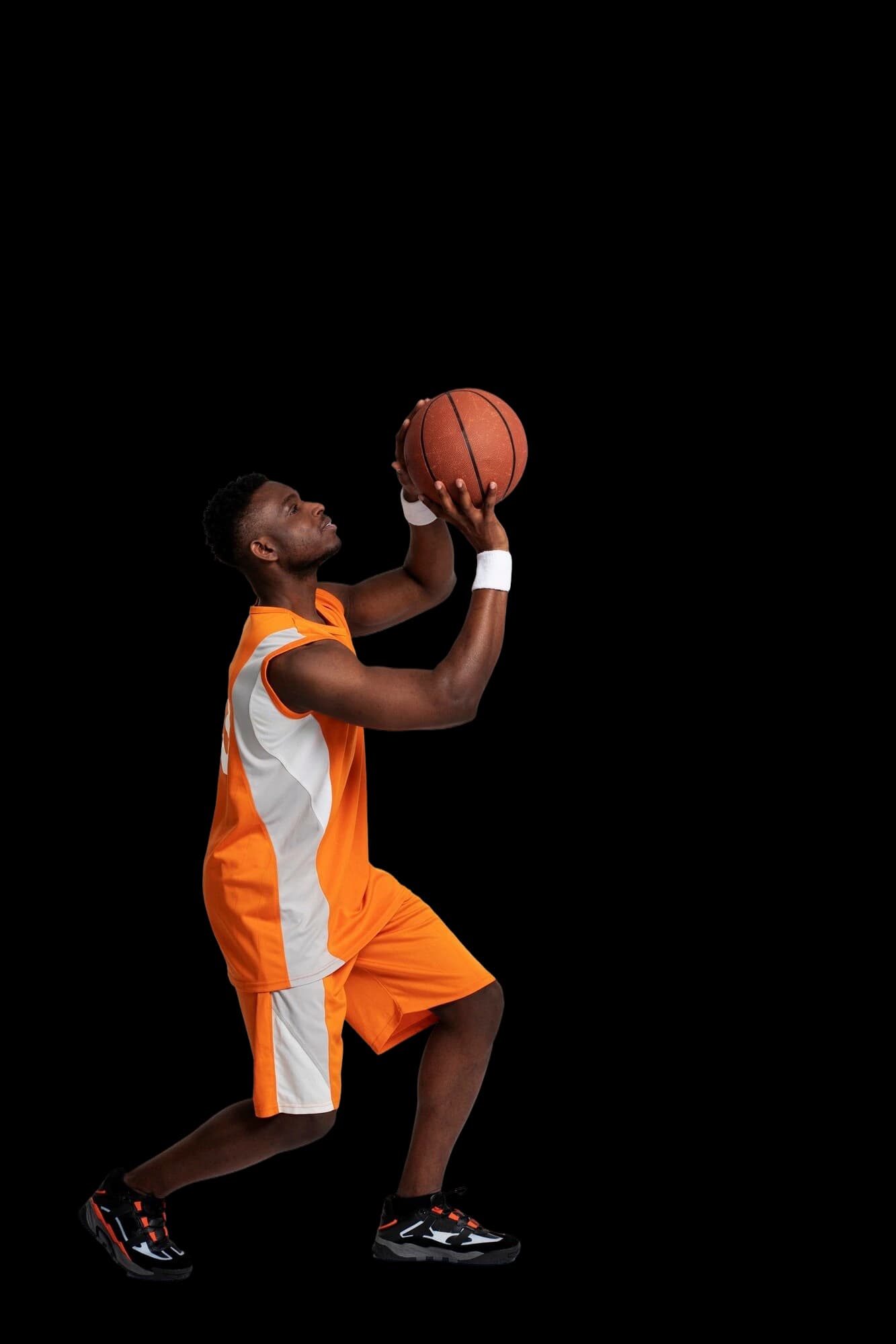 A player rising for a dunk